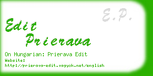 edit prierava business card